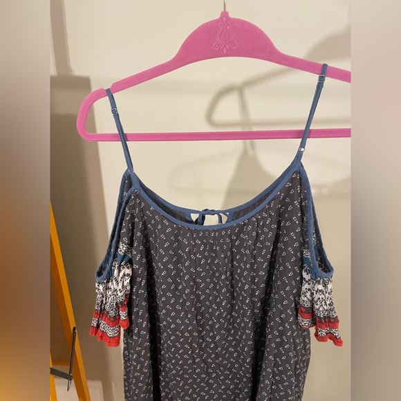 Free People Flowy Open Shoulder Dress - Picture 6 of 6